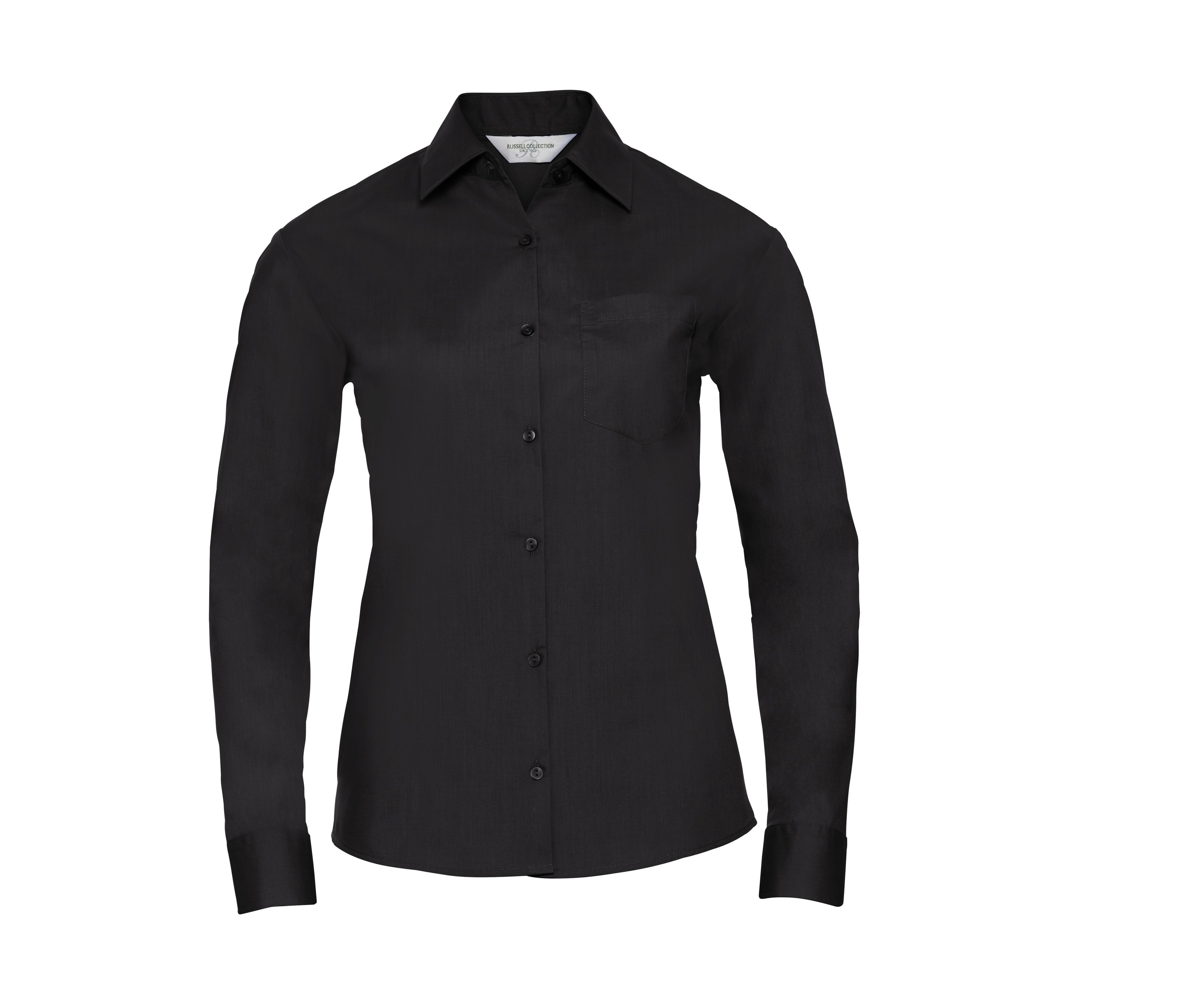 LADIES' LONG SLEEVE CLASSIC POLYCOTTON POPLIN SHIRT